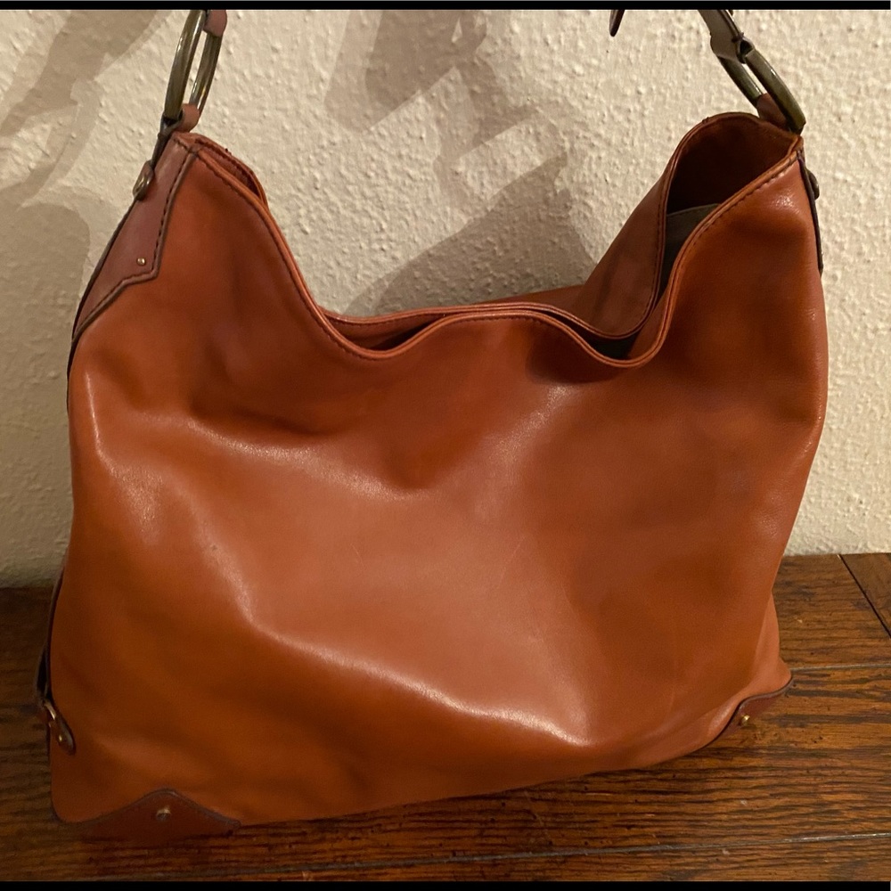 Brown leather Cole Haan Handbag.